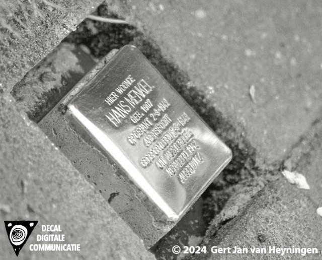 Legging Stolpersteine Nijmegen in de wijk Bottendaal