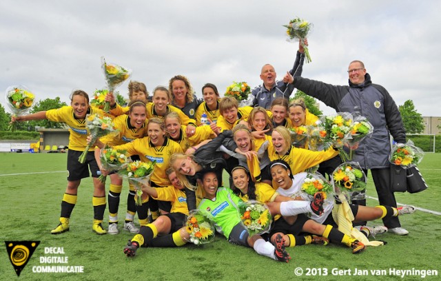 De kersverse promovendus Reiger Boys naar de Eerste Klasse.