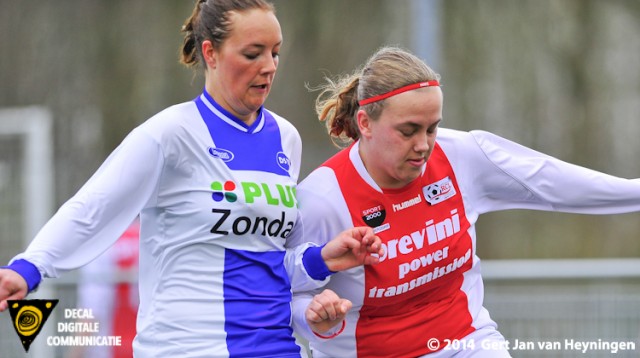 Leuke duels tussen Bianca van der Meer van RCL en Tamara van de Toolen van DSVP.