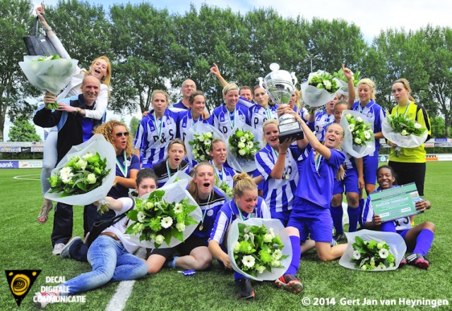 RVVH wint vrouwenfinale Voetbal Rijnmond Cup tegen SSS.