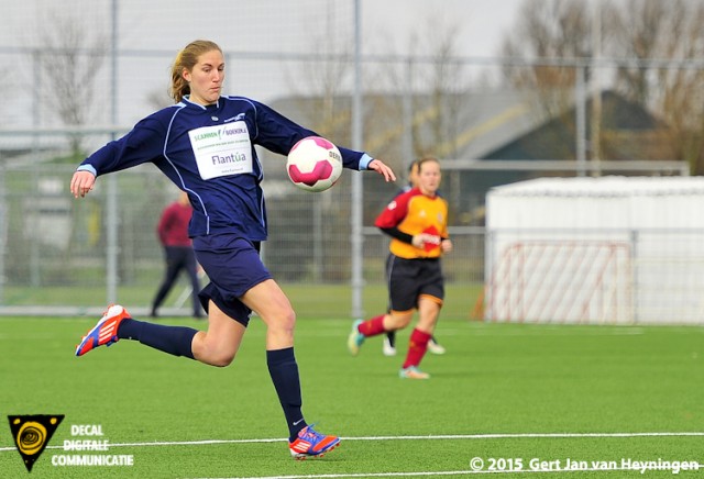 Nelleke Smits van Delta Sports met een uitgespeelde mogelijkheid.