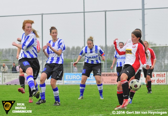 Rosanne Lammers van IJzendijke die de eindstand op 7-2 bepaalde.